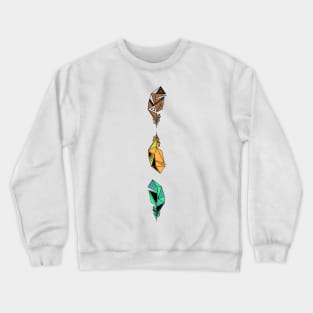 Feather Or Knife? Vertical Version Crewneck Sweatshirt